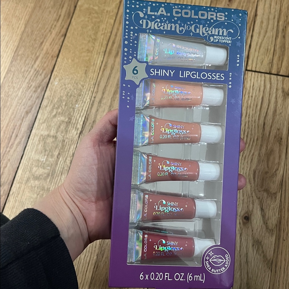 L.A. Colors Shiny Lipgloss Set - Pink, Peach & Red Tones